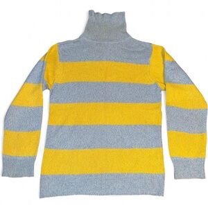 PS Paul Smith light blue and yellow striped turtleneck